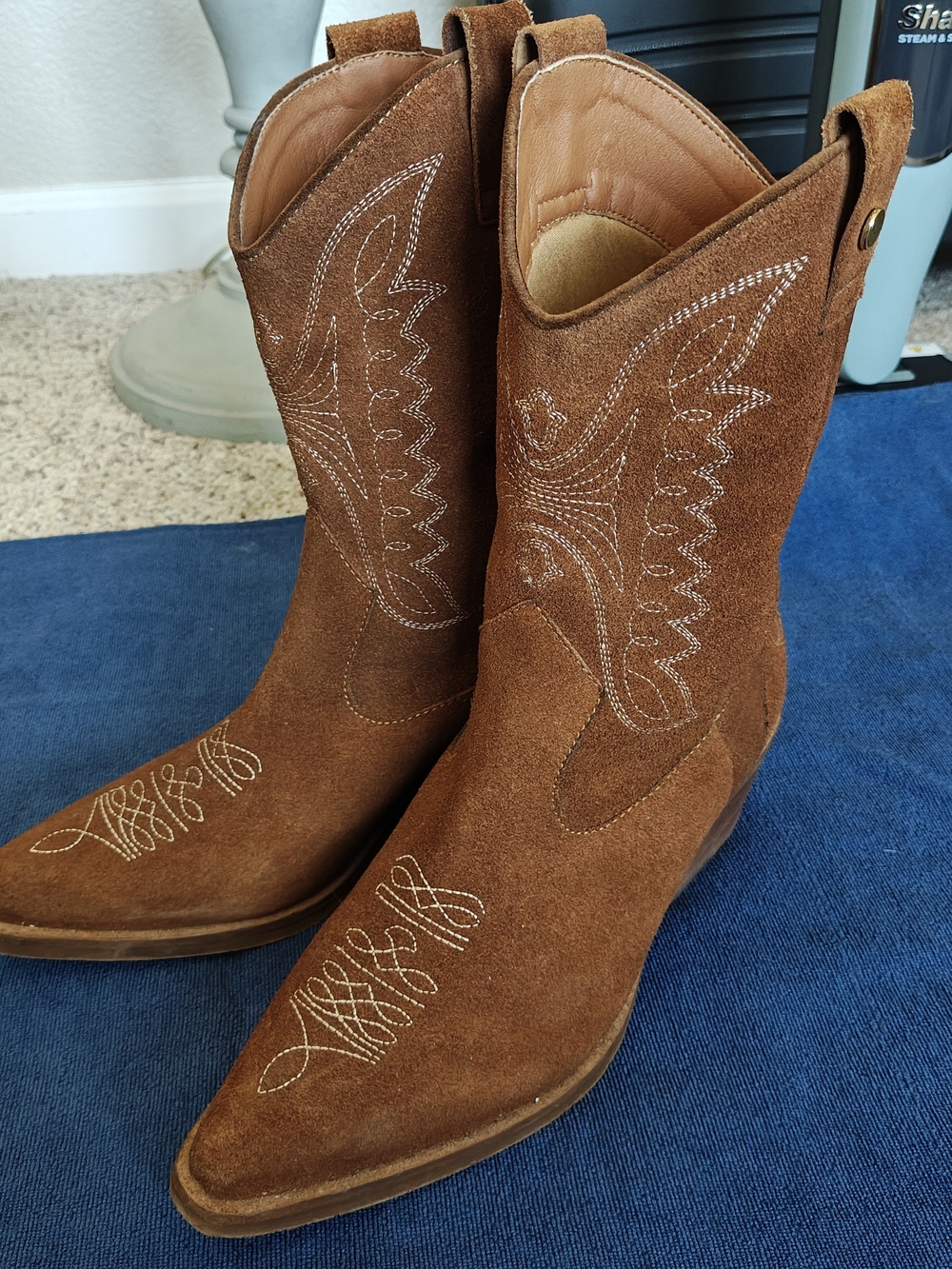 Stivali New York Suede Western Cowboy Boots